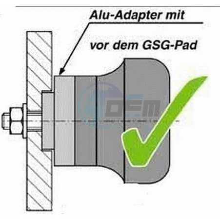 Product image: GSG-Mototechnik - 105490-H8 - Crash protectors Honda VFR 750 (RC36) 90-93  0