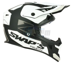 Product image: Swaps - CSW5G1105 - Helmet Cross BLUR S818 - Black/White Mat - Size XL 