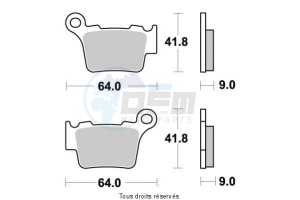 Product image: Vesrah - VD997JL - Brake Pad Vesrah Sinter Metal      VD997JL 