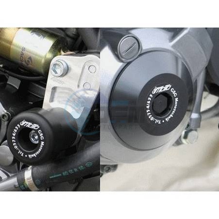 Product image: GSG-Mototechnik - 10265490-Y29 - Crash protectors Yamaha MT03 06-  0