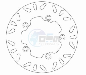 Product image: Ferodo - FMD0265R - Brake disc fixed YAMAHA - Approval TÜV 