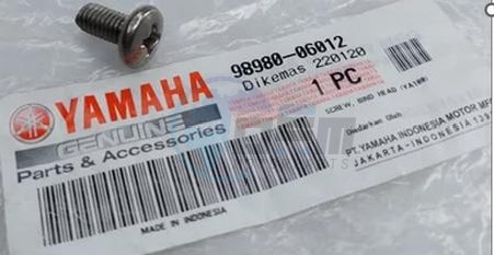 Product image: Yamaha - 989800601200 - SCREW, BIND  0