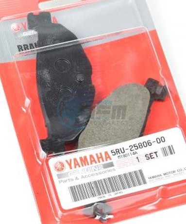 Product image: Yamaha - 5RU258060000 - BRAKE PAD KIT 2  0
