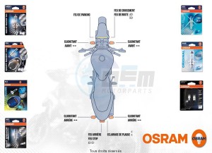 Product image: Osram - KITAMP09NR1 - Light Light bulb kit Kawasaki Z 800 2010-   