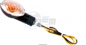 Product image: Sifam - CLI7011 - Indicators Mini 1 pair  C.E Oval Short Black Light bulb : OL7570 12v 21w 