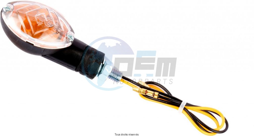 Product image: Sifam - CLI7011 - Indicators Mini 1 pair  C.E Oval Short Black Light bulb : OL7570 12v 21w  0