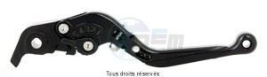 Product image: Sifam - KL62N - Kit Levers CNC Adjustable and Foldable - Anodised Black Sold as 1 pair 