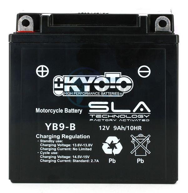 Product image: Kyoto - 512091 - Battery  YB9-B SLA-AGM - Without Acid. Ready to Use  0