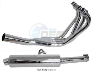 Product image: Marving - 01Y9006 - Exhaust 4/1 XJ 900 DIVERSION 95 Complete exhaust pipe  Not Approvede Exhaust Damper Chrome  