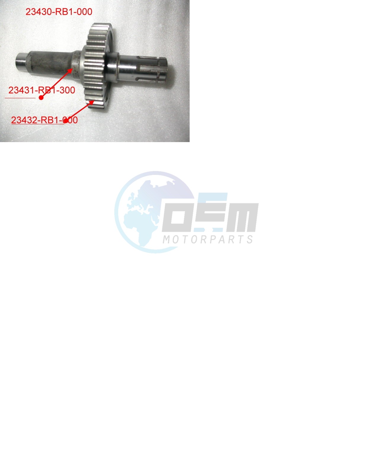 Product image: Sym - 23430-RB1-000 - FINAL SHAFT COMP  0