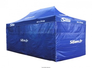 Product image: Sifam - BARNUM2 - Tent 3x6m Blue Structure Reinforced Steel Cover:  polyester : 250gr/m2 