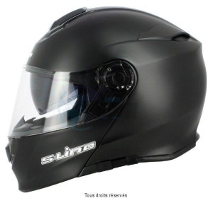 Product image: S-Line - MS81F1001 - Flip up Helmet S550 Black Mat XS Dual Face - Uni Double Visor with Pinlock 
