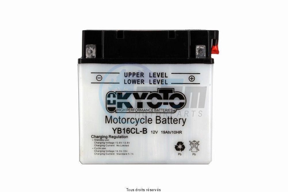 Product image: Kyoto - 712168 - Battery Yb16cl-b L 175mm  W 100mm  H 175mm 12v 19ah Acid 1,18l  1
