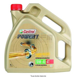Product image: Castrol - CAST15046C - Oil Racing 4T 10W40 POWER1 4L - Full Synthetic 