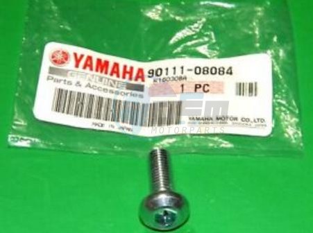 Product image: Yamaha - 901110808400 - BOLT, HEX. SOCKET BUTTON  0