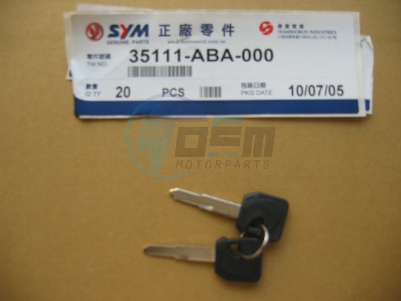 Product image: Sym - 35111-ABA-000 - KEY  0