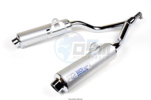 Product image: Marving - 01Y2113 - Silencer  Rond TDM 850 Approved - Sold as 1 pair Ø100 Chrome Cover Alu 