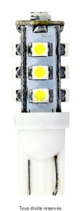 Product image: Sifam - PLA7056 - Side Light bulb 12 LED 10W 12V - T10-1 Pair SMD 3528-BLISTER 2 Light bulbs 