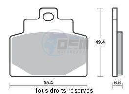 Product image: Sifam - S1021N - Brake Pad Sintered Metal 