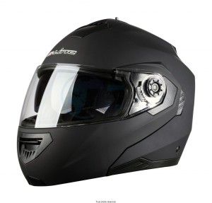 Product image: S-Line - MS61F1002 - Flip up Helmet S520 Black Matt S Flip up Helmet Adult Double Visor 