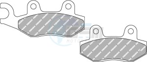 Product image: Ferodo - FDB497SM - Brakepad Sinter metal Sinter Grip Maxi Scooter 