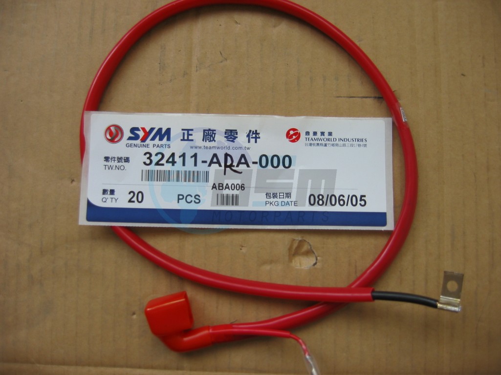 Product image: Sym - 32411-ARA-000 - BATTERY CABLE  0