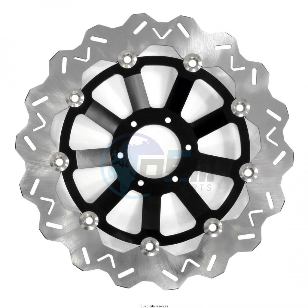 Product image: Sifam - DIS1166FW - Brake Disc Honda  Ø296x74x58  Mounting holes 6xØ6,5 Disk Thickness 4,5  ET-Offset 23,3  1
