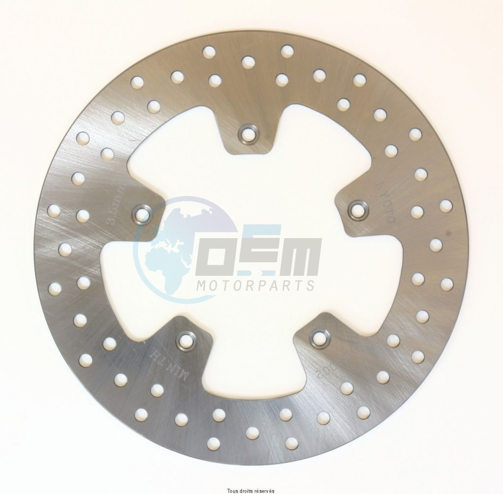 Product image: Sifam - DIS1002 - Brake Disc  Ø220x115x96  Mounting holes 5xØ6,5 Disk Thickness 4  0