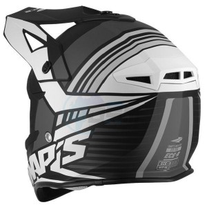 Product image: Swaps - CSW5F0105 - Helmet Cross BLUR S818 - Black/White Mat - Size XL 