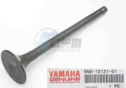 Product image: Yamaha - 5N0121210100 - VALVE, EXAUST   0