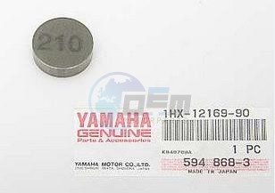 Product image: Yamaha - 1HX121699000 - PAD, ADJUSTING 2 (2.10)  0