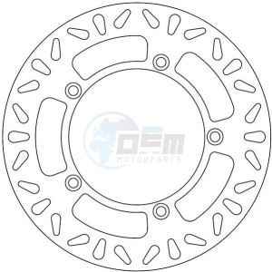 Product image: Ferodo - FMD0449R - Brake disc fixed TRIUMPH - Approval TÜV 