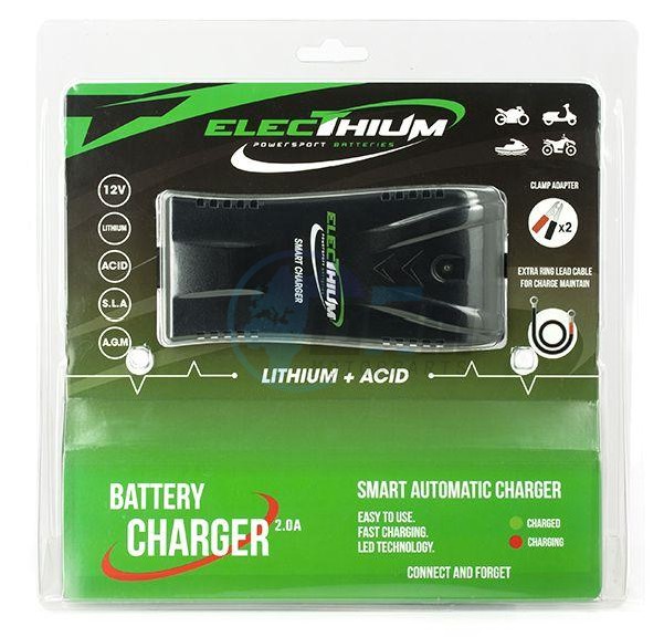 Product image: Electhium - ACCUB03 - Battery  lader Moto and Scooter - for Battery Lithium & Acid  1