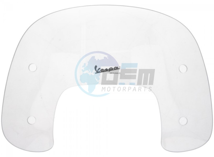 Product image: Vespa - 655376 - Windscreen assembly   0