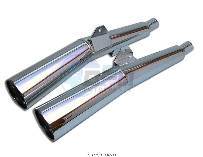 Product image: Marving - 01H2032 - Silencer  MASTER CX 500 E/650 Approved - Sold as 1 pair Chrome   0