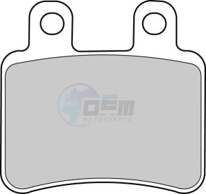 Product image: Ferodo - FDB2128EF - Brakepad Organic Eco-Friction suitable for road use 