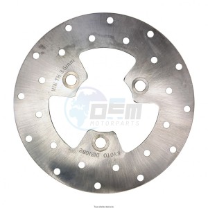 Product image: Sifam - DIS1082 - Brake Disc Kymko Ø180x80x58.5  Mounting holes 3xØ10,5 Disk Thickness 3.8 