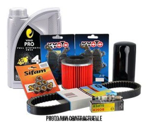Product image: Sifam - KITHUILE27 - Maintenance kit SATELIS 125 + Oil 5W40 2L - Brakes AJP 2012-2014 