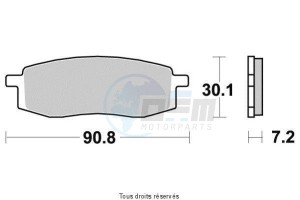 Product image: Vesrah - VD241 - Brake Pad Vesrah Organic      VD241 