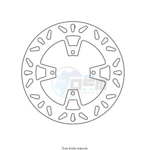 Product image: Sifam - DIS1189 - Brake Disc Suzuki Ø250x100x84  Mounting holes 4xØ8,5 Disk Thickness 6 