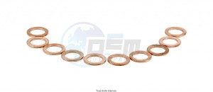 Product image: Sifam - RA005 - Seal rings from Copper  Package of 10 pieces 14 x 20 x 1.5 