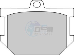 Product image: Ferodo - FDB177P - Brakepad Organic Platinum suitable for road use/Off Road 