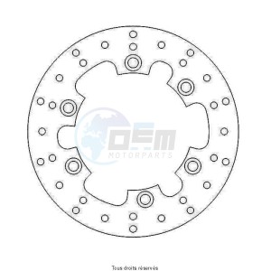 Product image: Sifam - DIS1207 - Brake Disc Yamaha Ø245x133x115  Mounting holes 6xØ6,5 Disk Thickness 4 