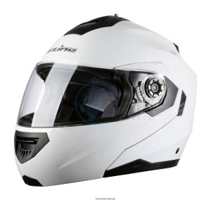 Product image: S-Line - MS62G1003 - Flip up Helmet S520 White M Flip up Helmet Adult Double Visor 