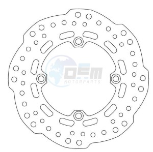 Product image: Ferodo - FMD0469R - Brake disc fixed 