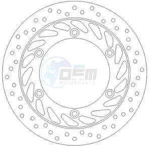 Product image: Ferodo - FMD0093R - Brake disc fixed HONDA - Approval TÜV 