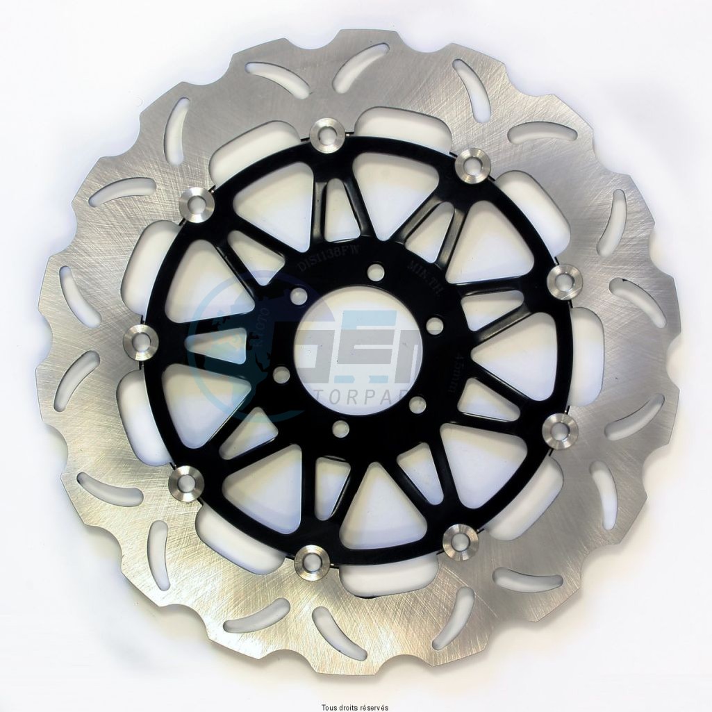 Product image: Sifam - DIS1138FW - Brake Disc Flottant Ø320x80x64  Mounting holes 6xØ8,5 Disk Thickness 4  ET-Offset 10  1