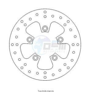 Product image: Sifam - DIS1017 - Brake Disc Bmw Ø240x124X110  Mounting holes 6xØ6,5 Disk Thickness 5 