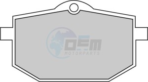 Product image: Ferodo - FDB583P - Brakepad Organic Platinum suitable for road use/Off Road 