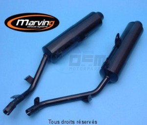 Product image: Marving - 01E59V - Silencer  EDR 650 PEGASO Approved - Sold as 1 pair Black  